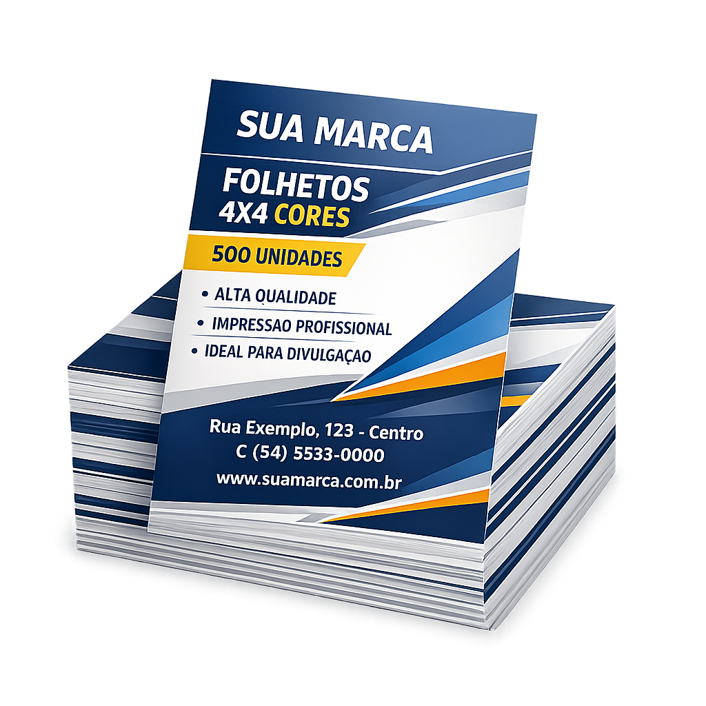 Folheto 10x15 cm — 4x0 cores